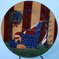 Sakura Warren Kimble HOLIDAY CHEER Salad Dessert PLATE